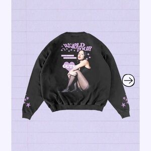 GUTS world tour crewneck pullover in black